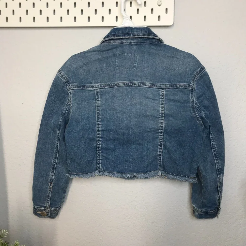 Justice Denim Crop Jacket | Size 6/7